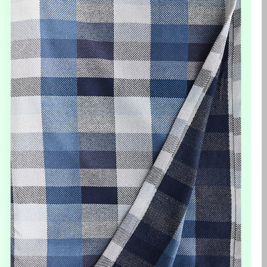 All-Season Cozy Cotton Twin Blanket - Windsor Blue Home Decor