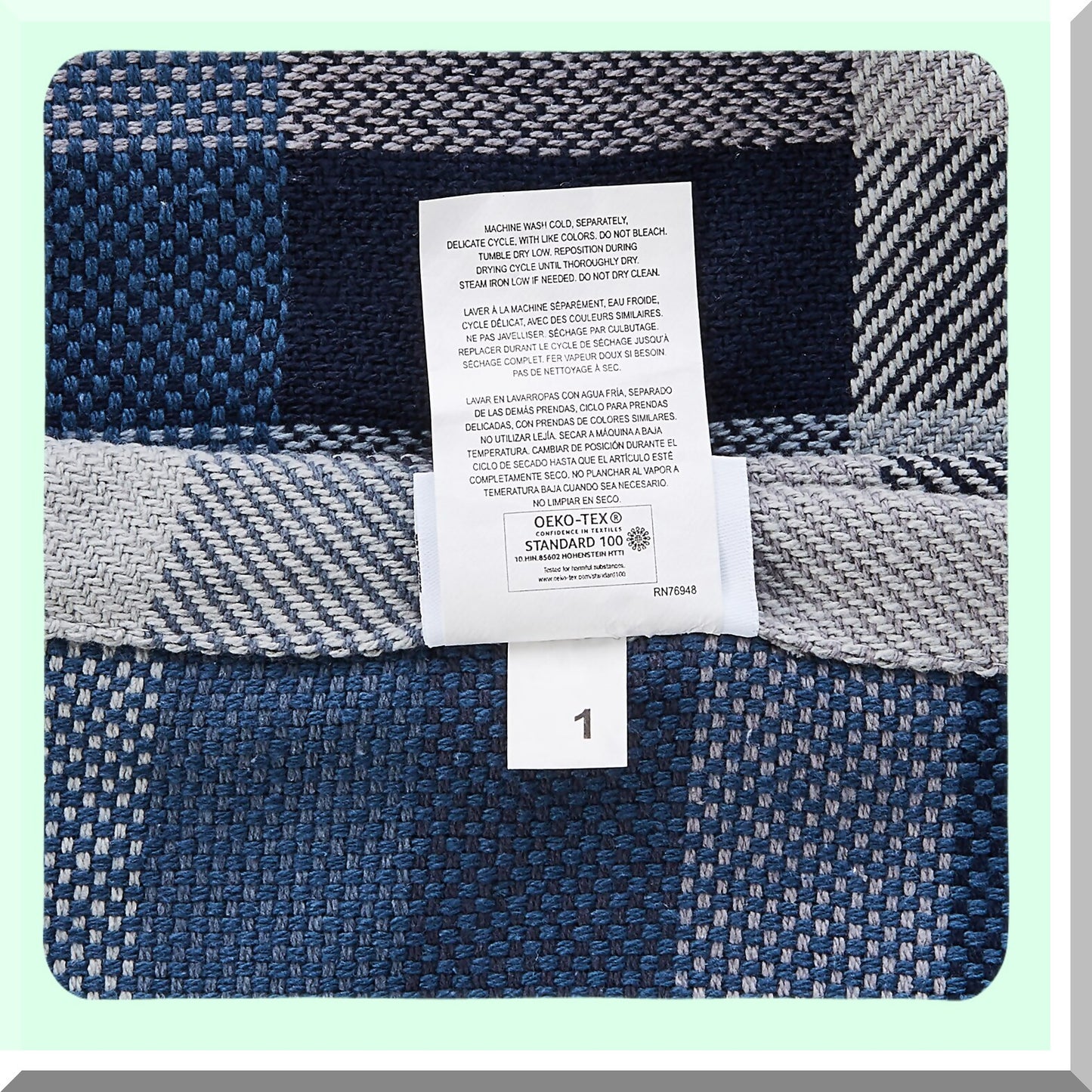 All-Season Cozy Cotton Twin Blanket - Windsor Blue Home Decor