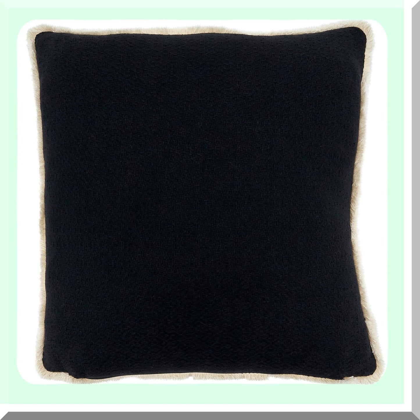 Monochrome Reversible Pillow Cover - 18 Inch - Black and White - Decorative Throw Cushion - Home Decor Accent - Modern Design - Noir Blanc Collection