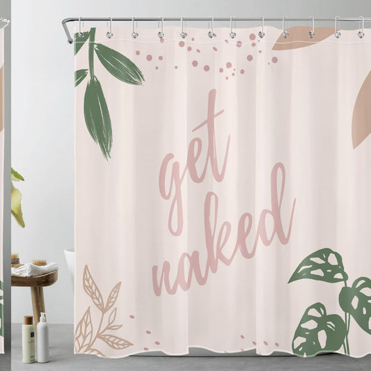 Green Leaves Shower Curtain 72x72 inch
