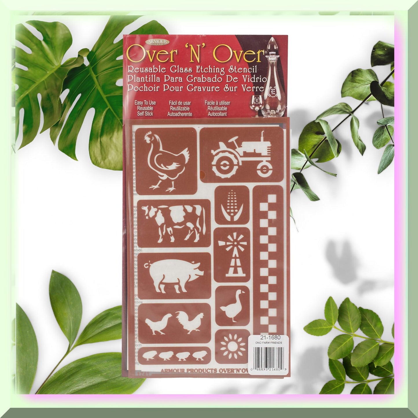Farm Friends Tractor Etching Stencil Set