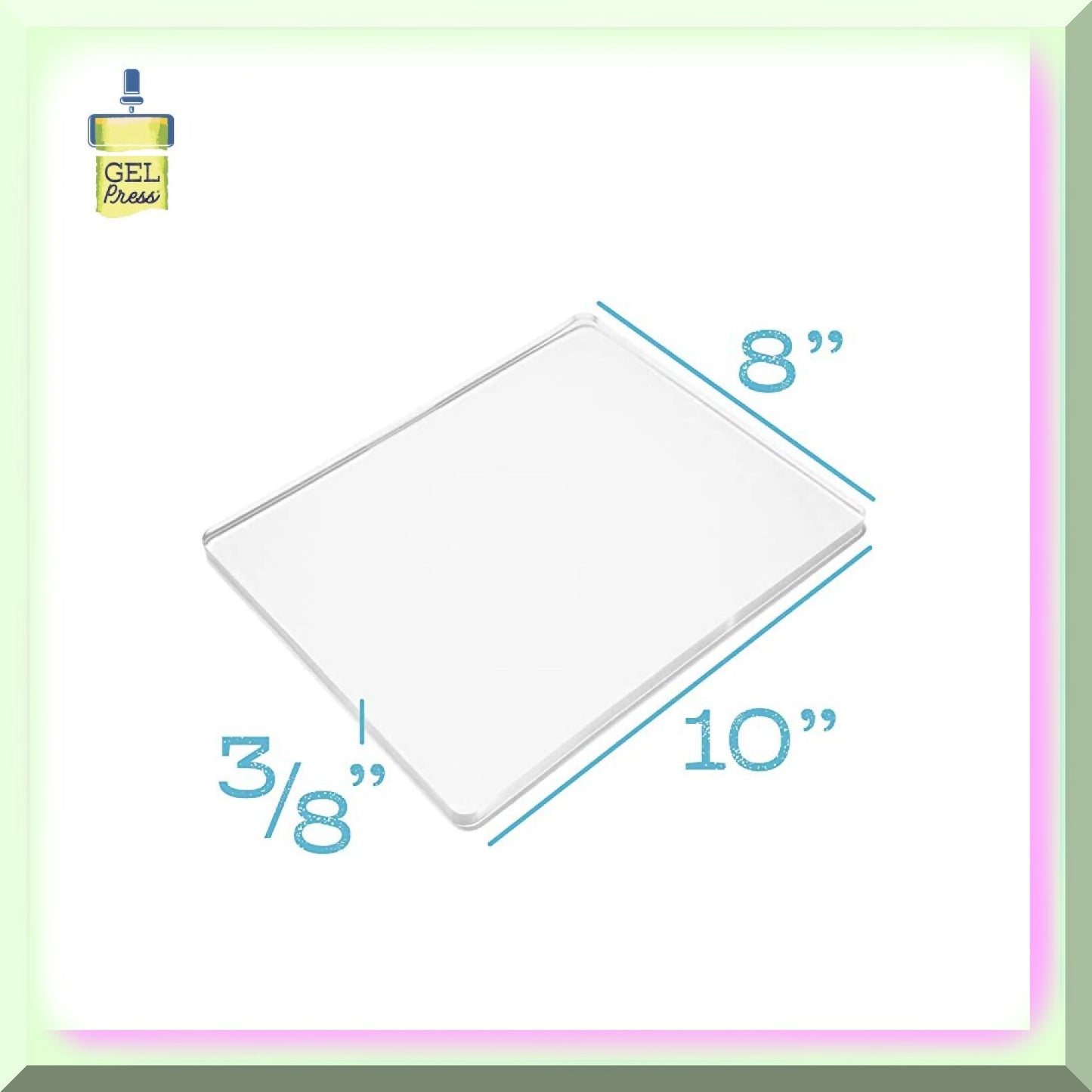 8x10 Reusable Monoprinting Plate for Art Projects