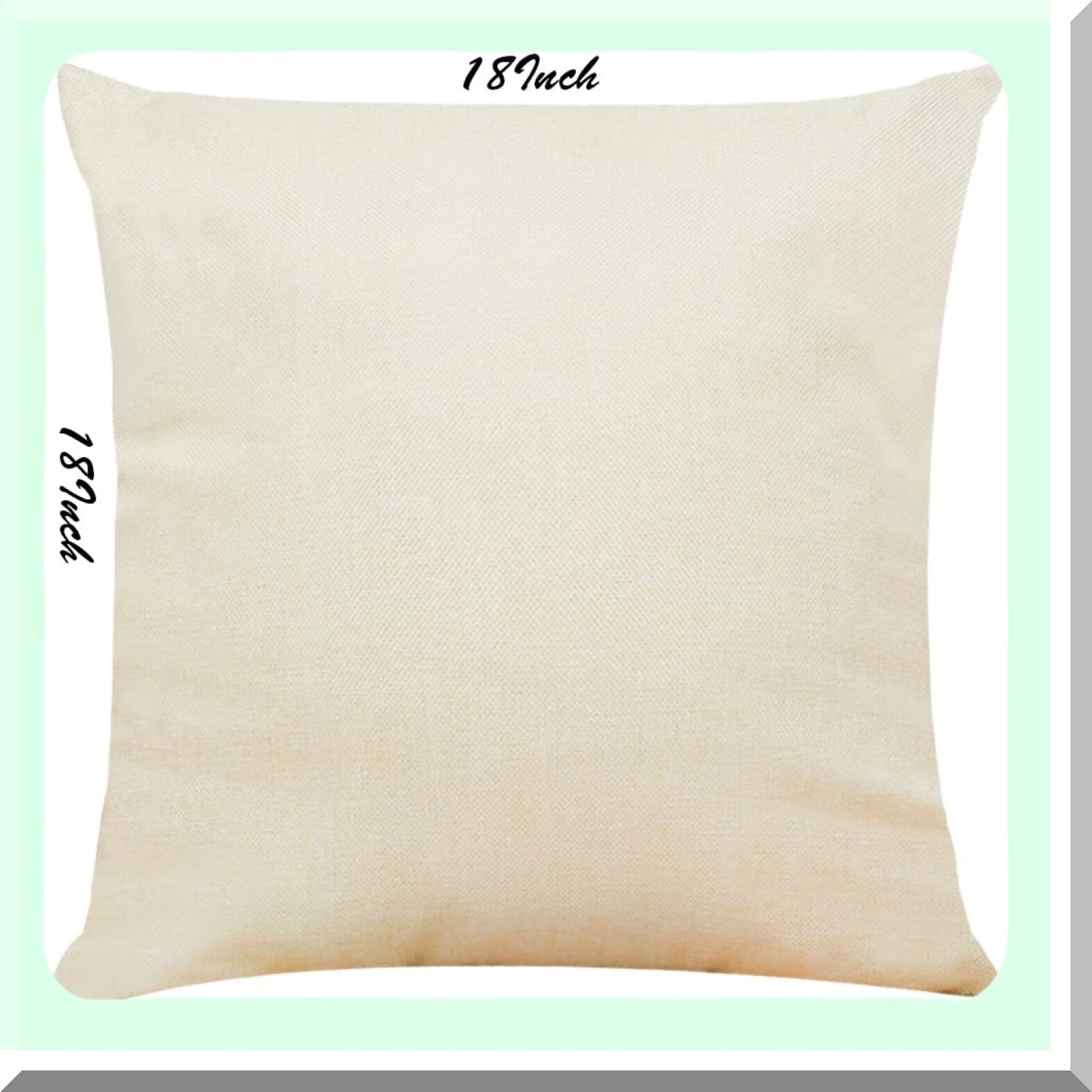 Highland Cow Linen Pillow Cover - 18x18 Inch Decorative Cushion for Couch, Sofa, Bed - Cow Home Decor - Farmhouse Style Throw Pillow Case