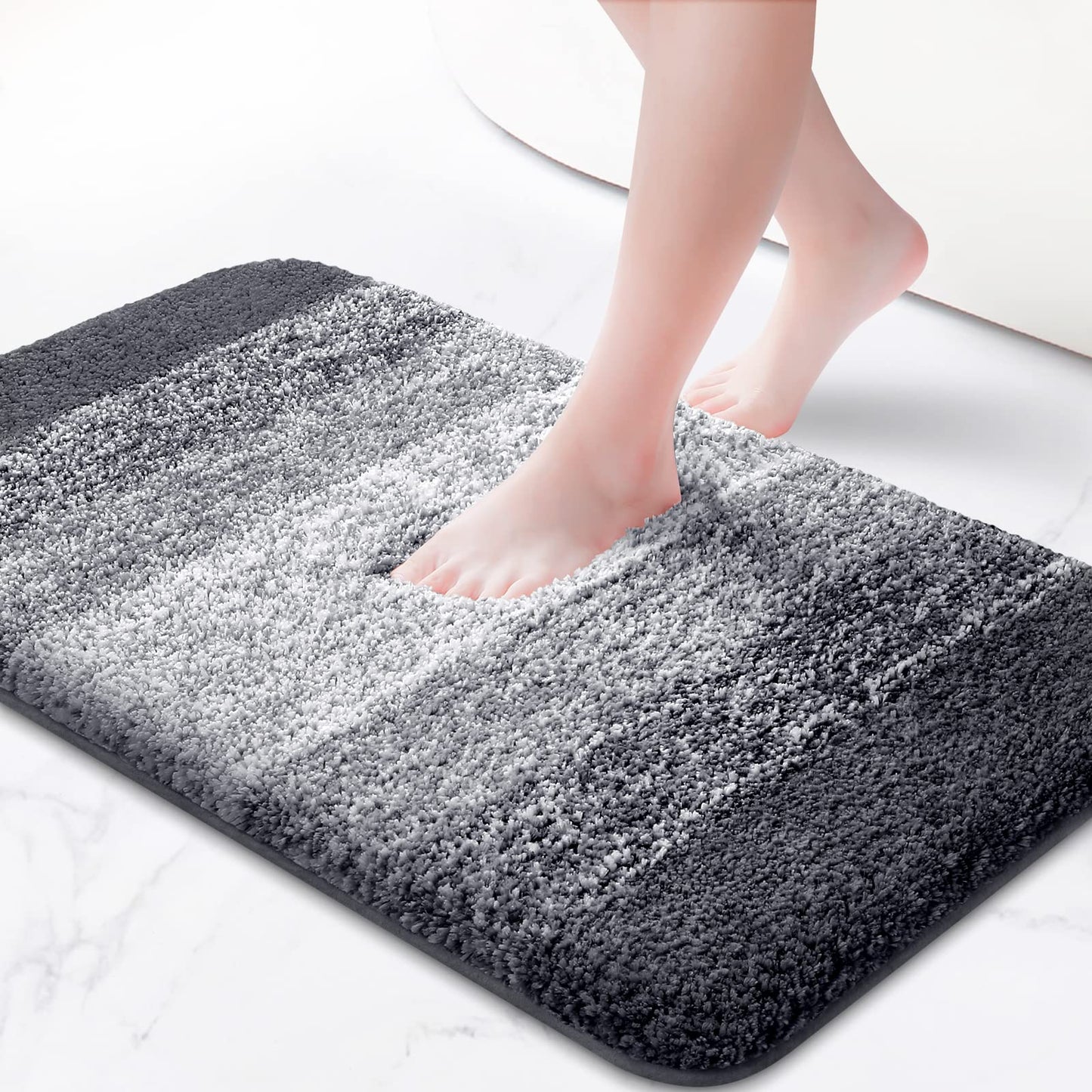Bathroom Rug 16"x24" Soft Shaggy Absorbent Non Slip