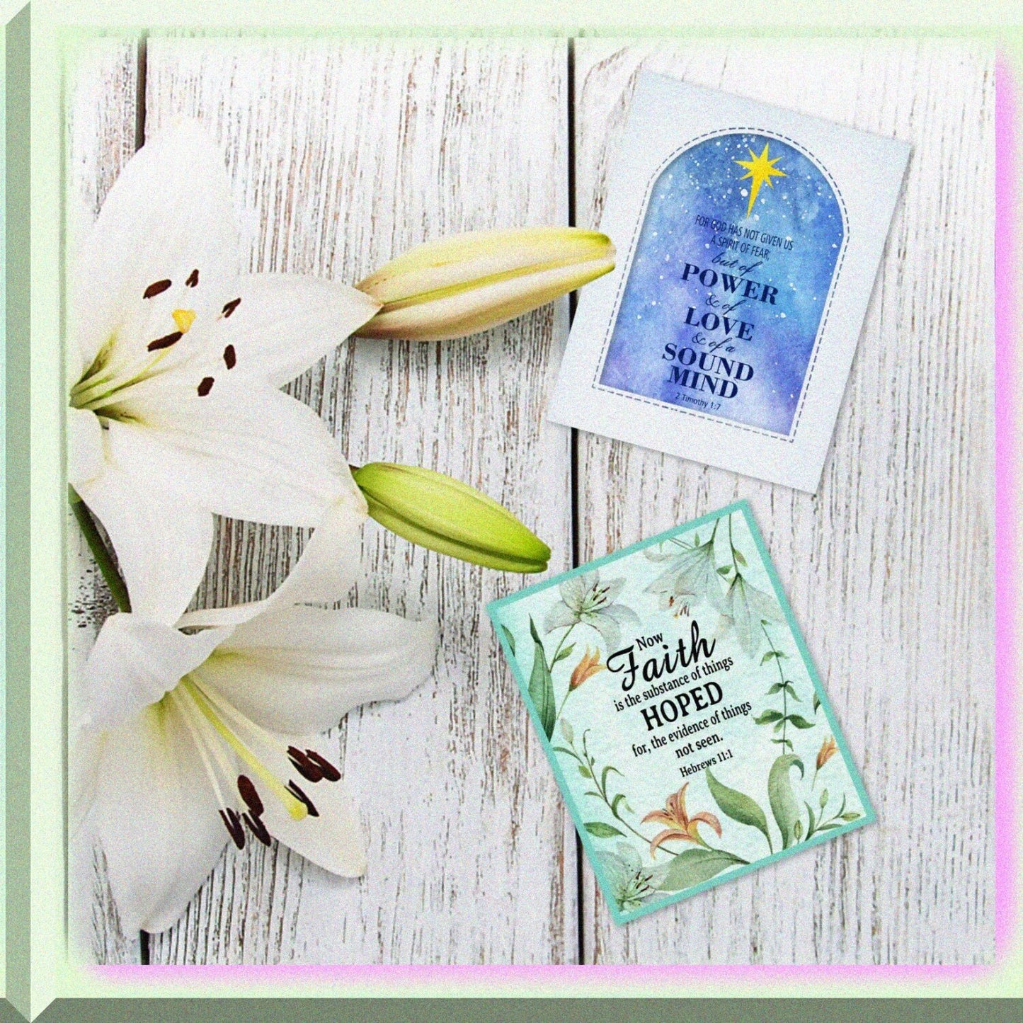 Christian Clear Silicone Stamps for Card Making, Inspirational Words