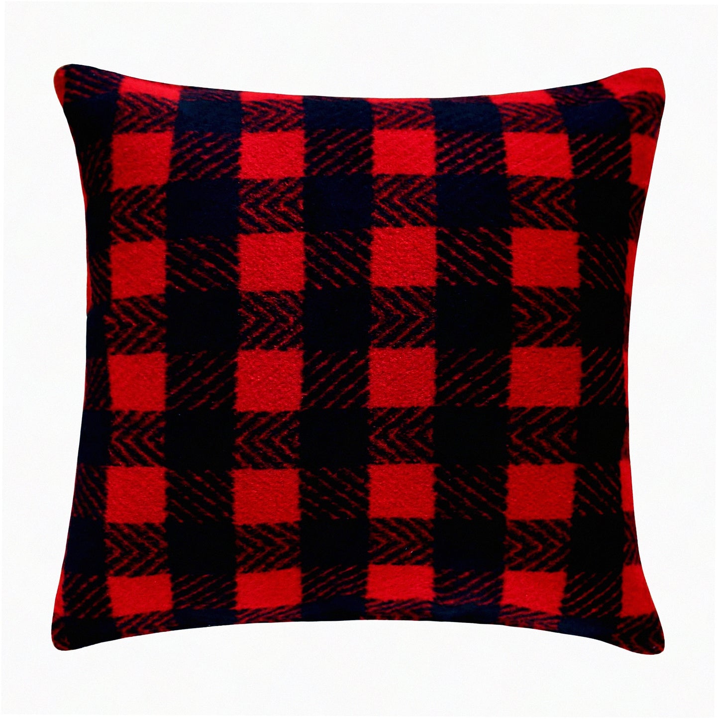 Tartan Plaid Sofa Pillow Covers Set - Red & Navy Blue Decorative Cushion Cases 18x18 - Scottish Throw Pillow Covers - Pack of 4