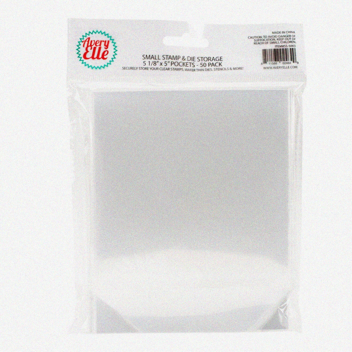 PocketPro Stamp and Die Organizer Set of 50 Clear Storage Pockets