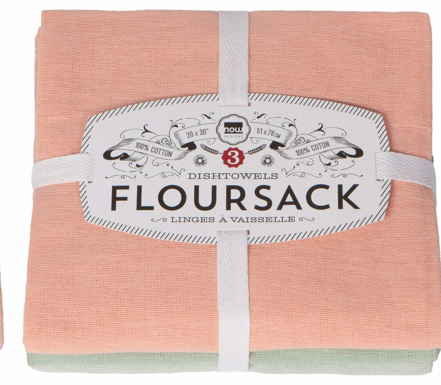 Floursack Kitchen Towels Set 3 Dawn/Eucalyptus/Mist