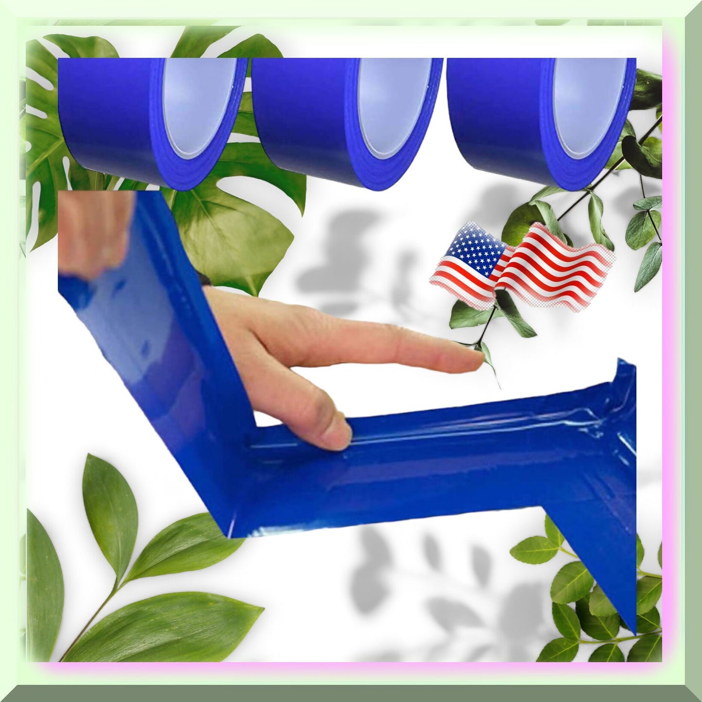 Block Out Blue Tape 12 Rolls 2" x 108ft