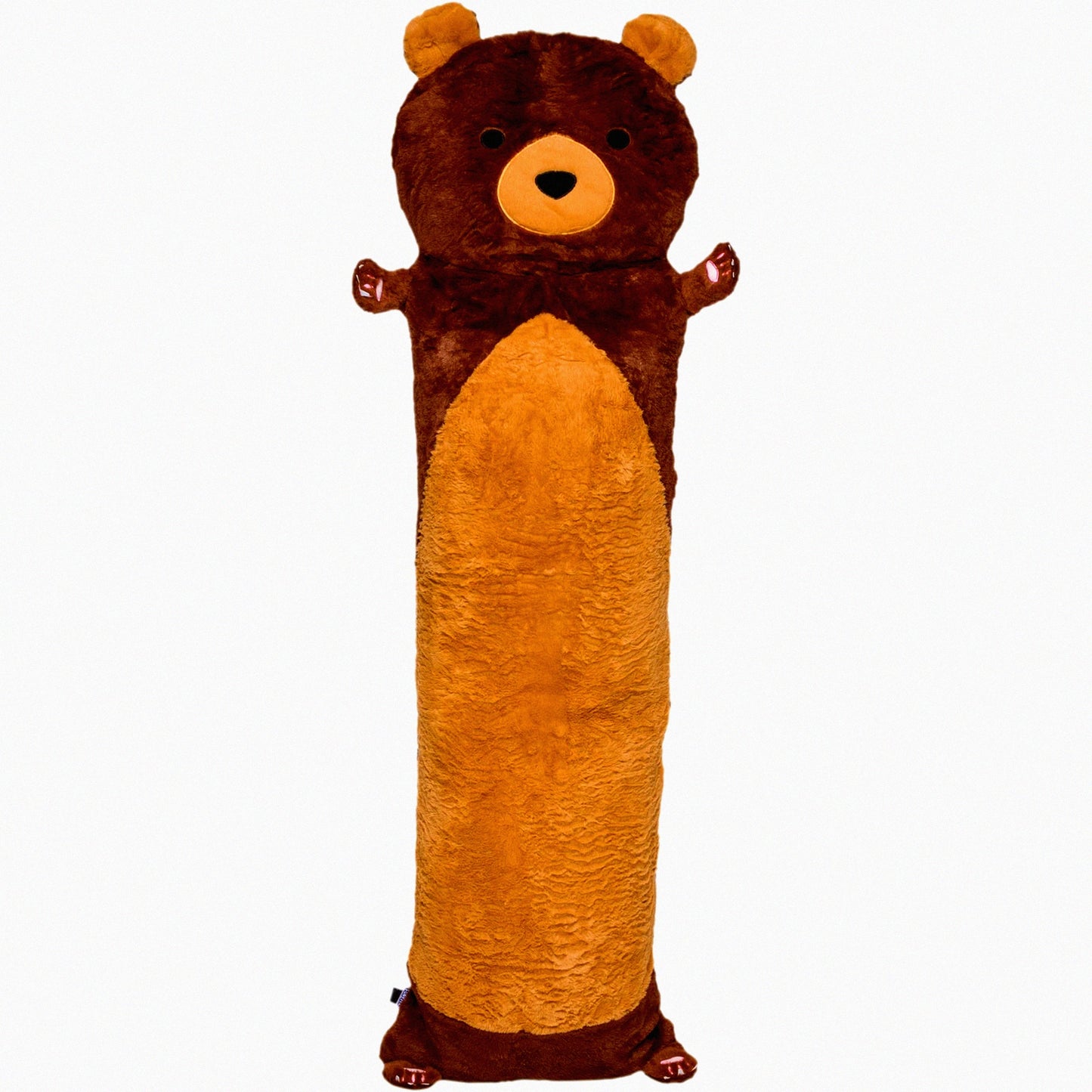 CozyCuddle Teddy Bear Body Pillow Cover - Soft Brown Animal Novelty Pillowcase for Kids and Adults - Funziez! Plush Pillow Protector