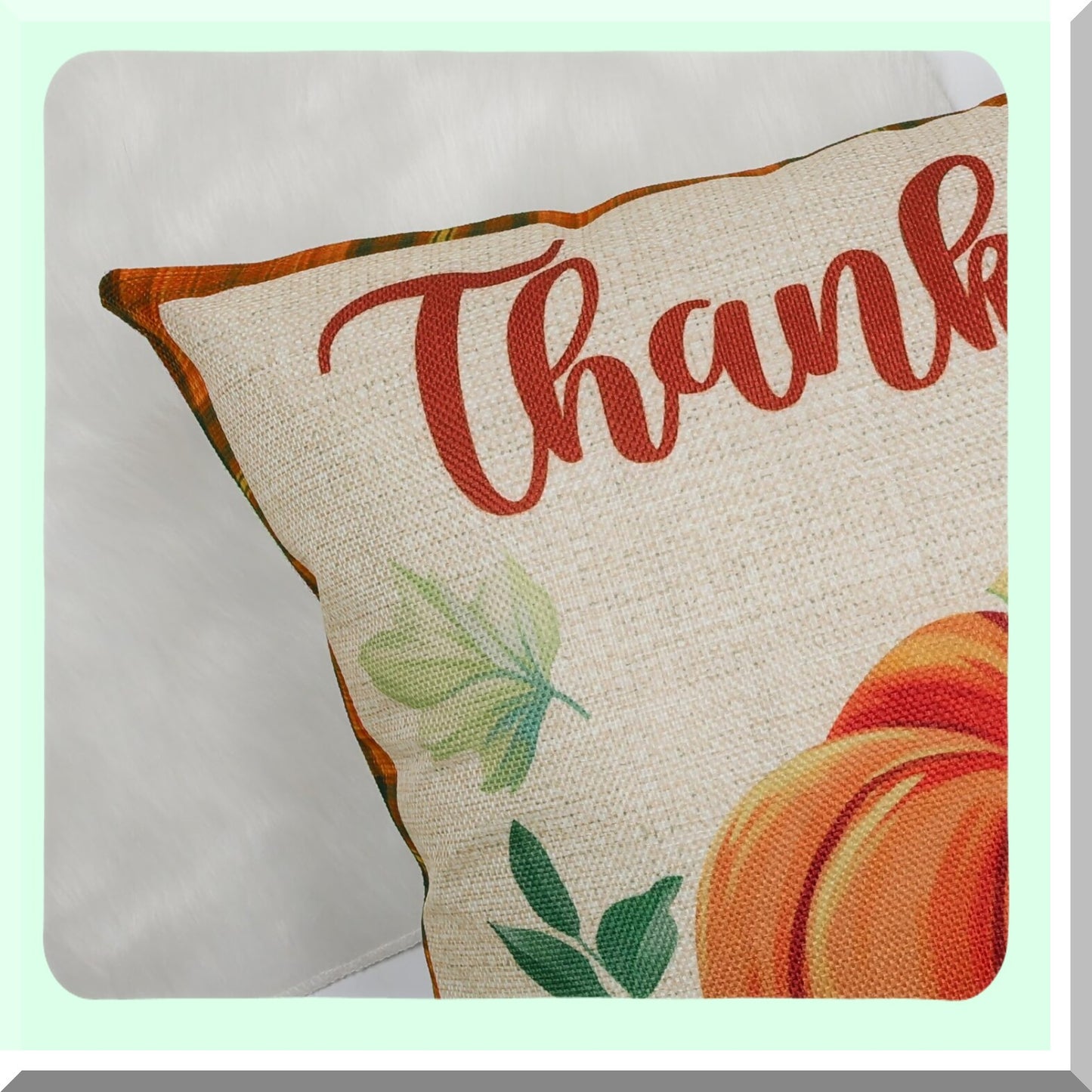 Autumn Harvest Pumpkin Truck Pillow Covers - Set of 4, Fall Decorative Cushion Cases for Couch Sofa, 18 x 18 Inch Orange Polyester Linen Pillows