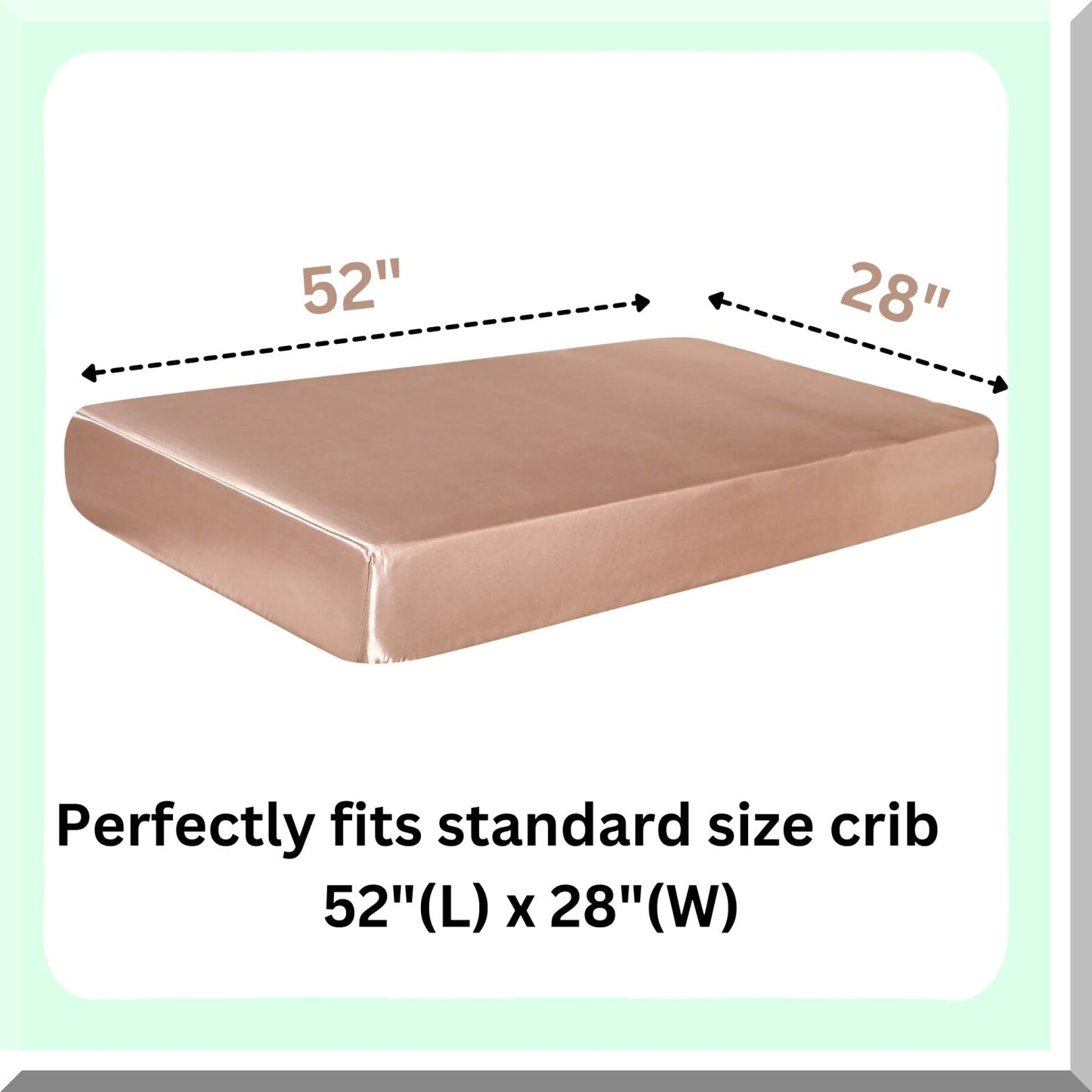 SensiSilk Baby Crib Sheet Set - 2 Pack Neutral Colors, Soft Fitted Sheets for Standard Size Mattress, Gentle on Sensitive Hair, Uni Toddler Bedding