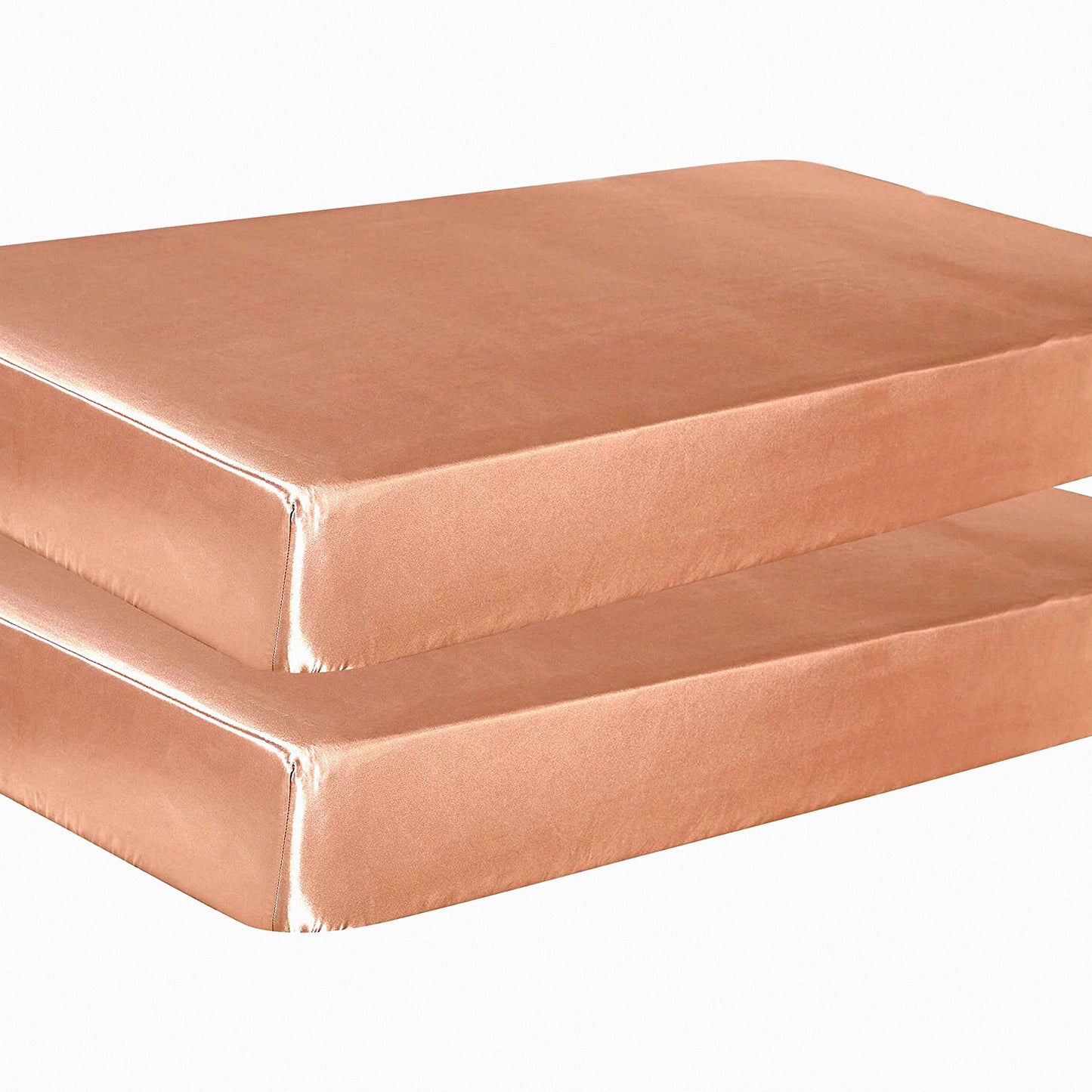 SensiSilk Baby Crib Sheet Set - 2 Pack Neutral Colors, Soft Fitted Sheets for Standard Size Mattress, Gentle on Sensitive Hair, Uni Toddler Bedding