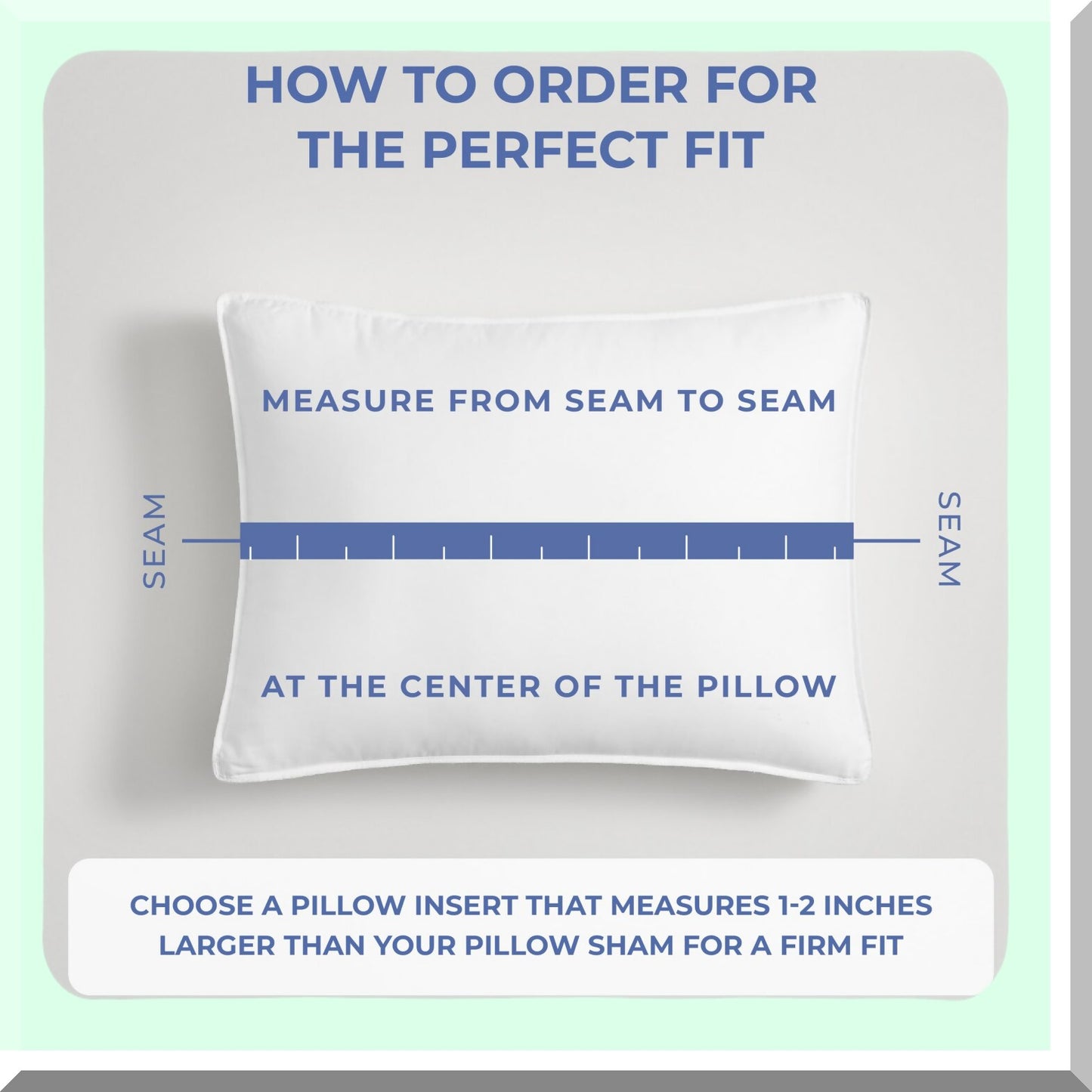 Luxury Cotton Shell Queen Size Down Alternative Pillow with Gusset - Hotel Quality White Piping - 20x29 Inches - Premium Comfort for Home & Guests