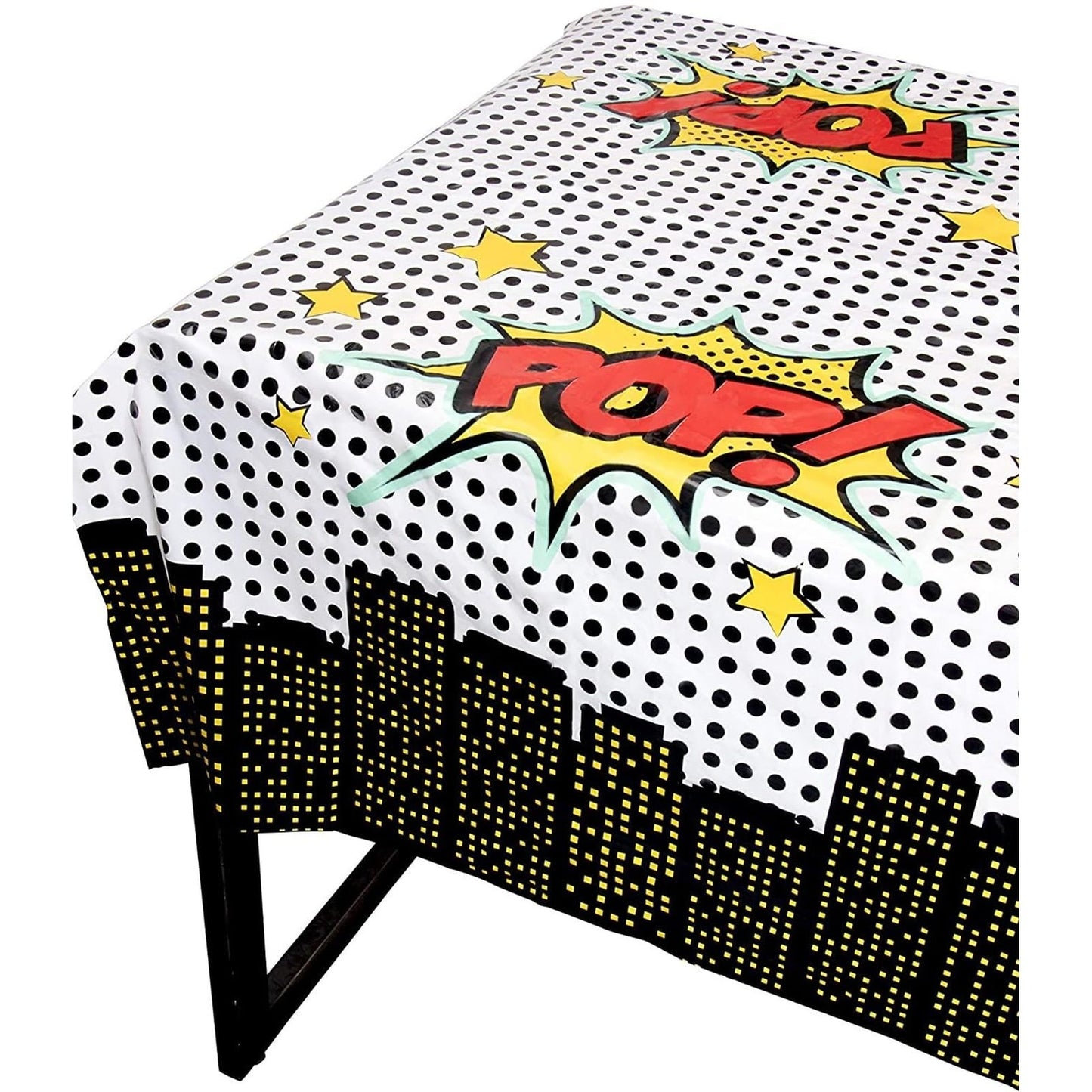 Superhero Party Tablecloths 3 Pack for Birthday Decorations