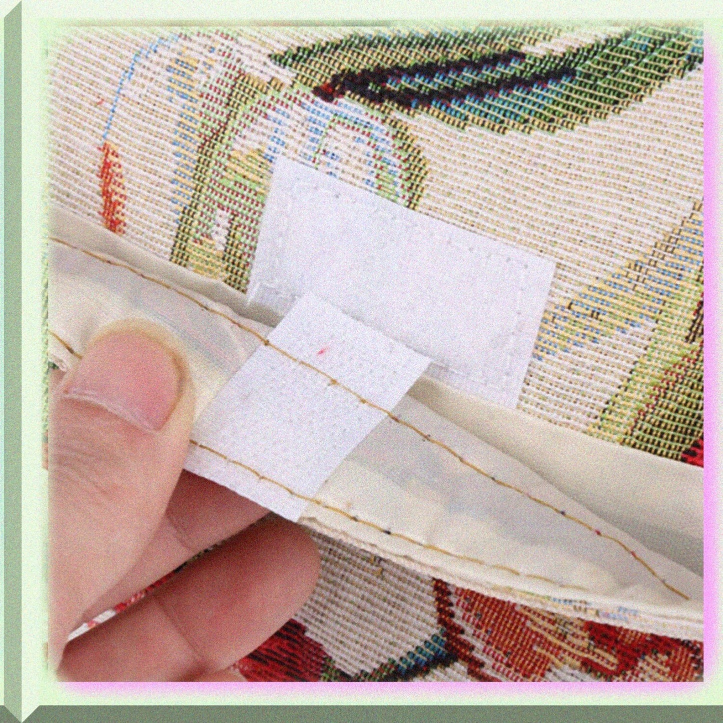 Knitting Yarn Storage Bag Rose Jacquard