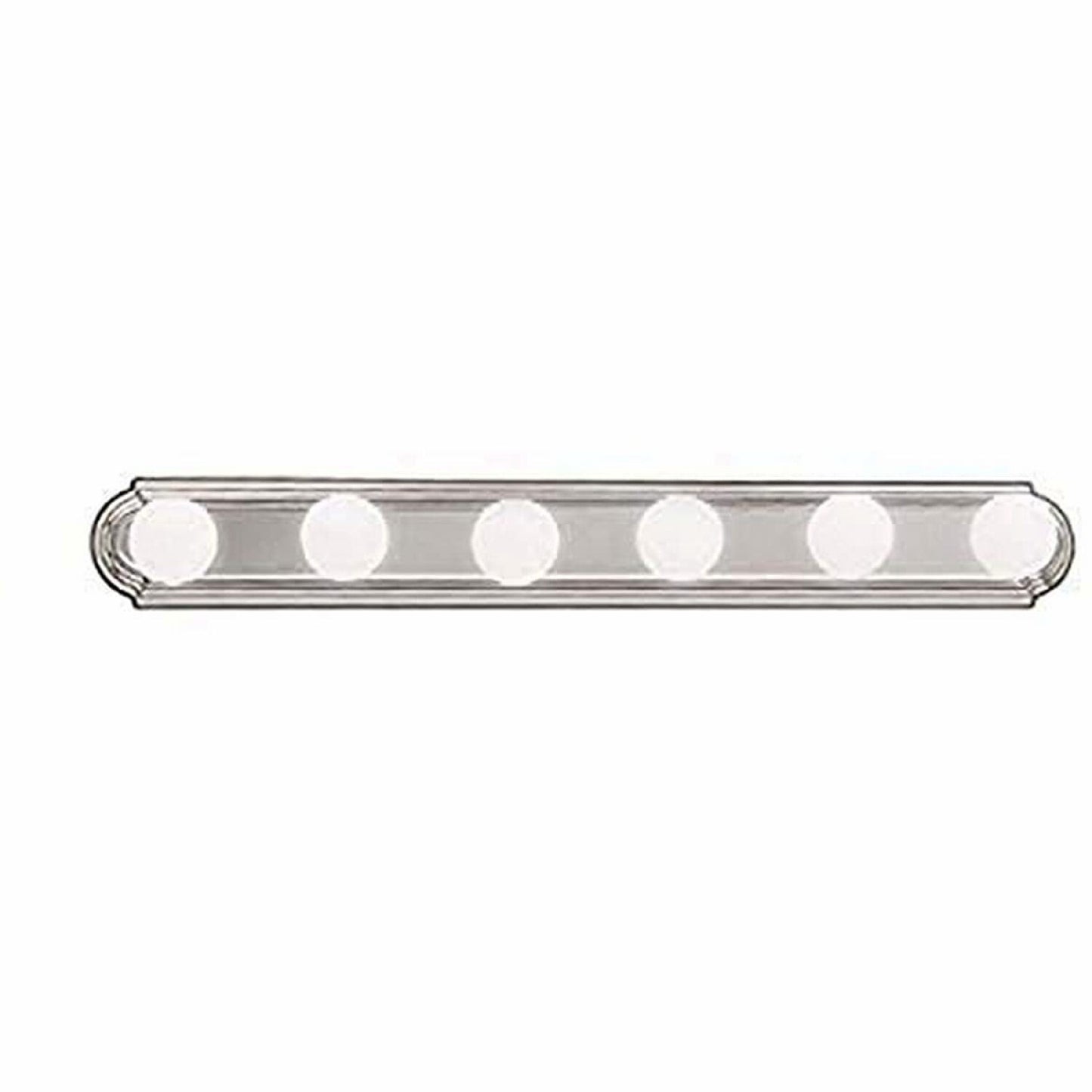 36" Round Bath Bar Vanity Light 6-Light Brushed Nickel