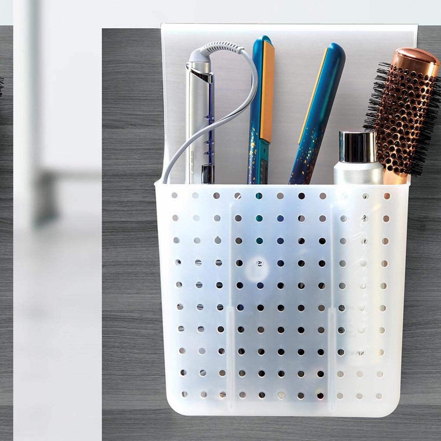 Over Door Hair Tool Organizer for Straighteners and Curling Irons