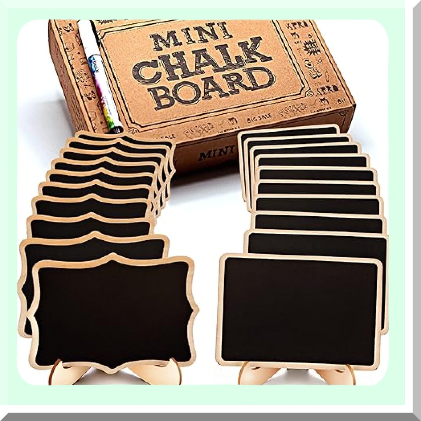 Small Chalkboard Signs with Stand for Food Labels and Party Decor