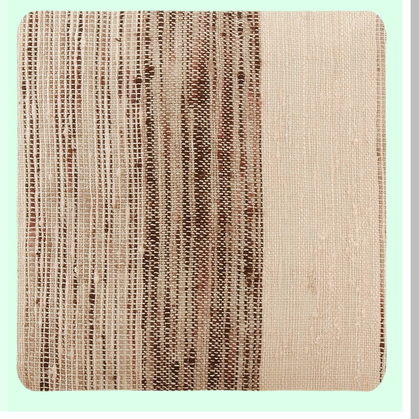 Luxury Grey Cotton Pillow Cover - Marguerite Collection - 20" x 20" - Soft & Stylish Banded Design - Premium Quality Home Decor Accessory