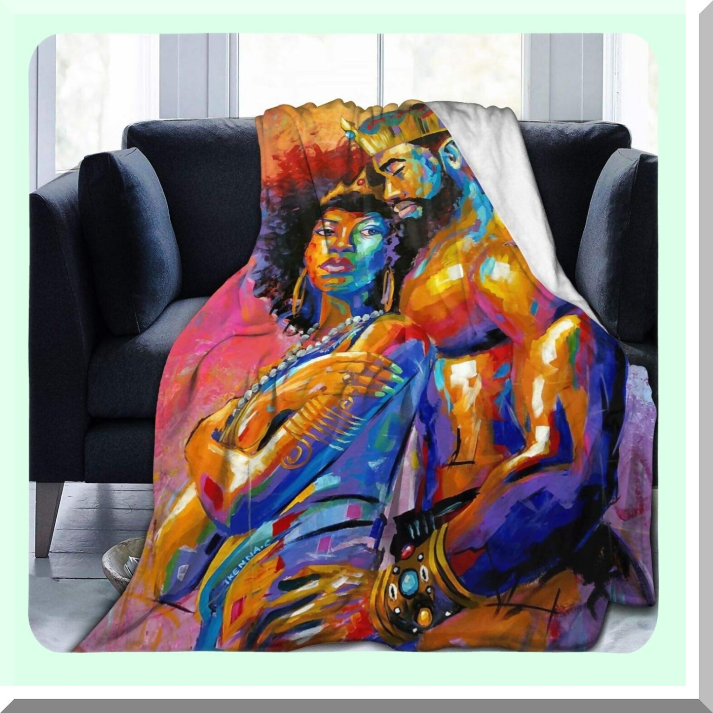 Serengeti Dreamscape Ultra Soft Fleece Throw - Cozy All-Season Decorative Blanket for Home, Couch, Bed, Chair, Travel - 60x50in