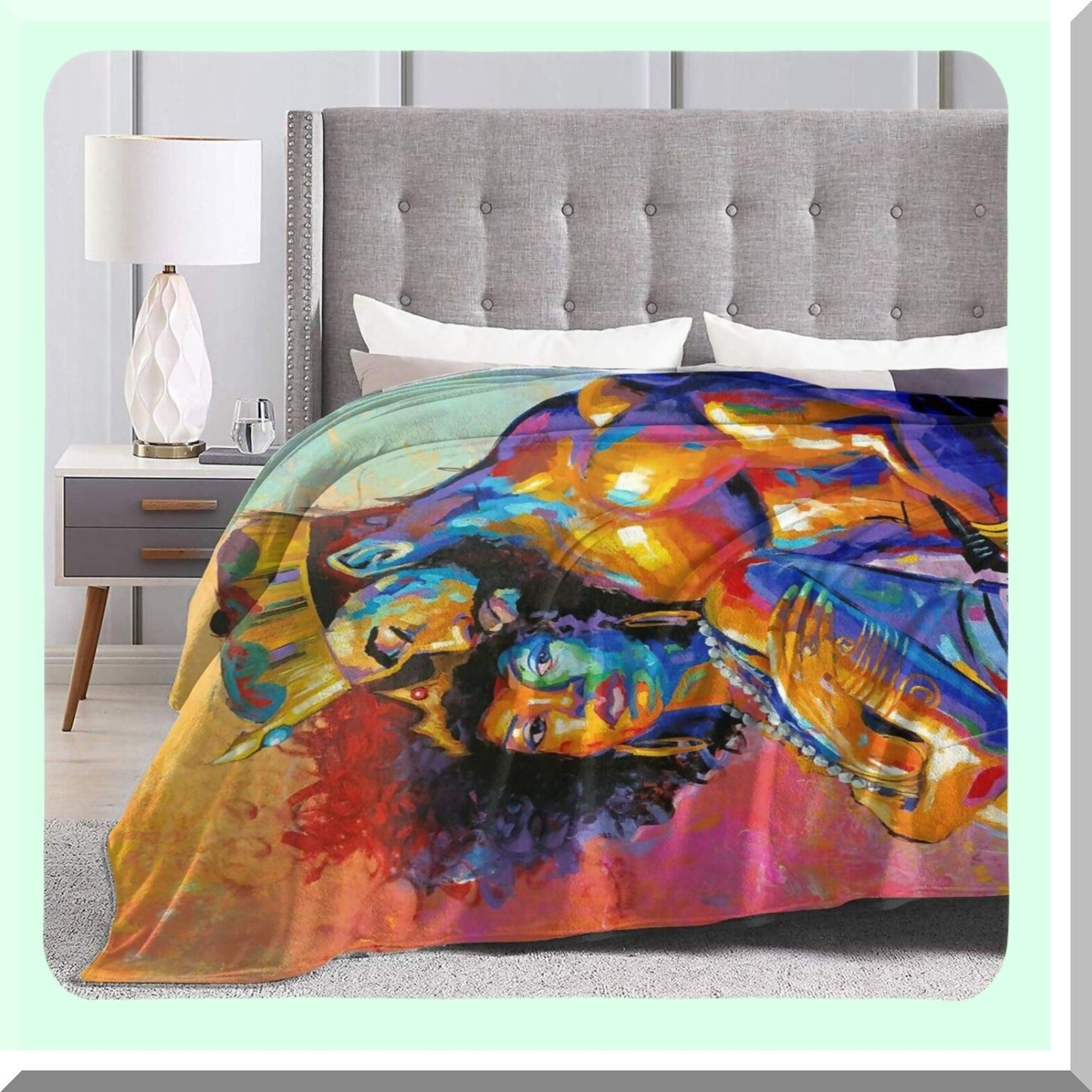 Serengeti Dreamscape Ultra Soft Fleece Throw - Cozy All-Season Decorative Blanket for Home, Couch, Bed, Chair, Travel - 60x50in