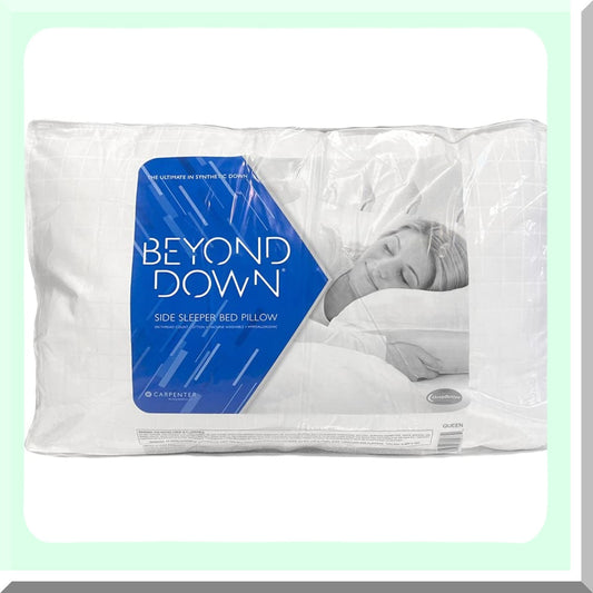 ErgoRest Side Sleeper Pillow - Orthopedic Support for Standard Size Beds - Contoured Memory Foam for Neck and Shoulder Pain Relief - Hypoallergenic Cover