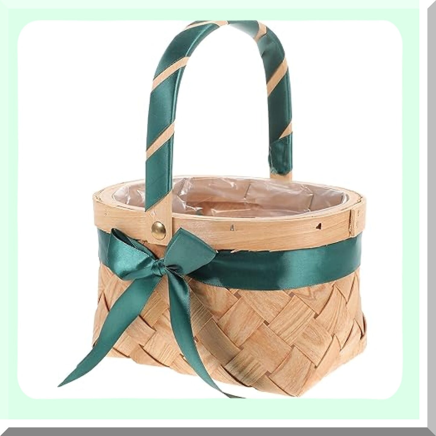 Woven Wicker Basket for Gifts and Decorations