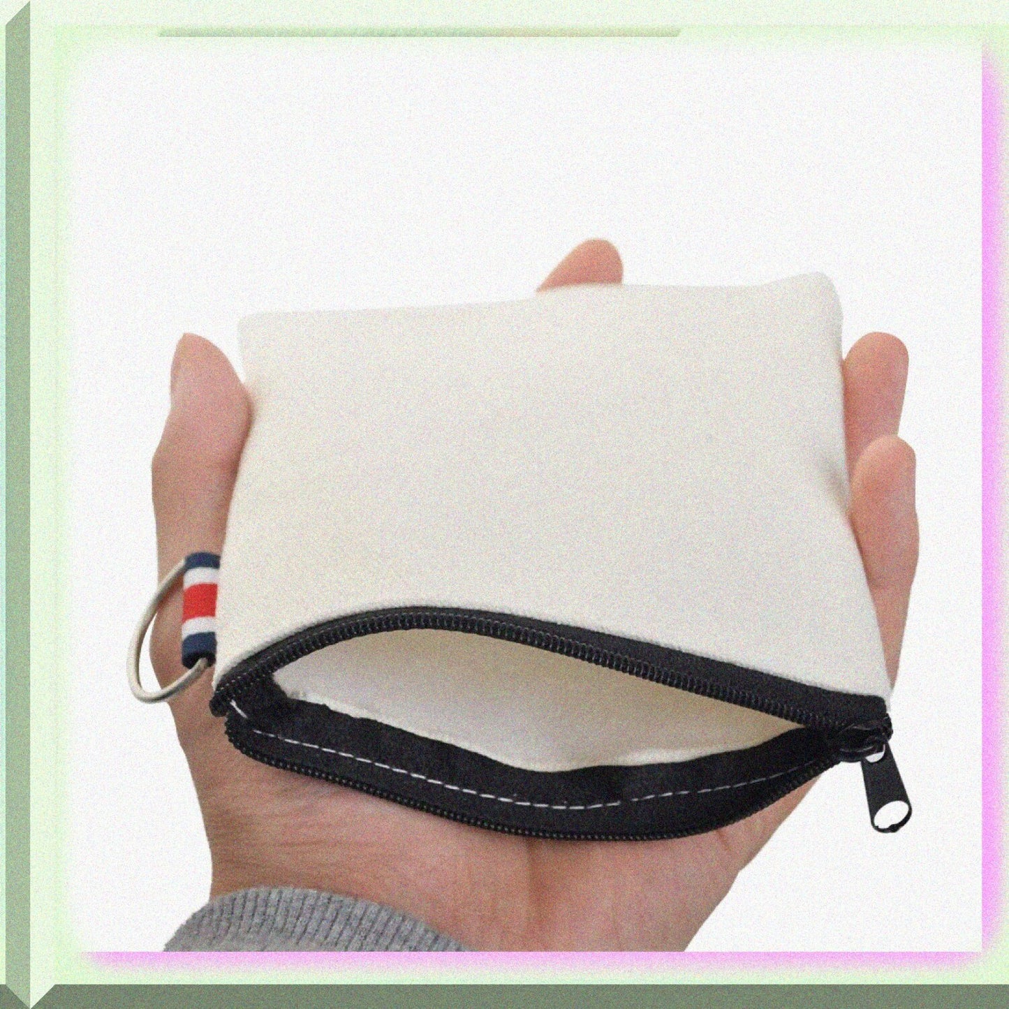 12-Pack Square Canvas Coin Purses 4-1/4 x 4-1/4 Inch