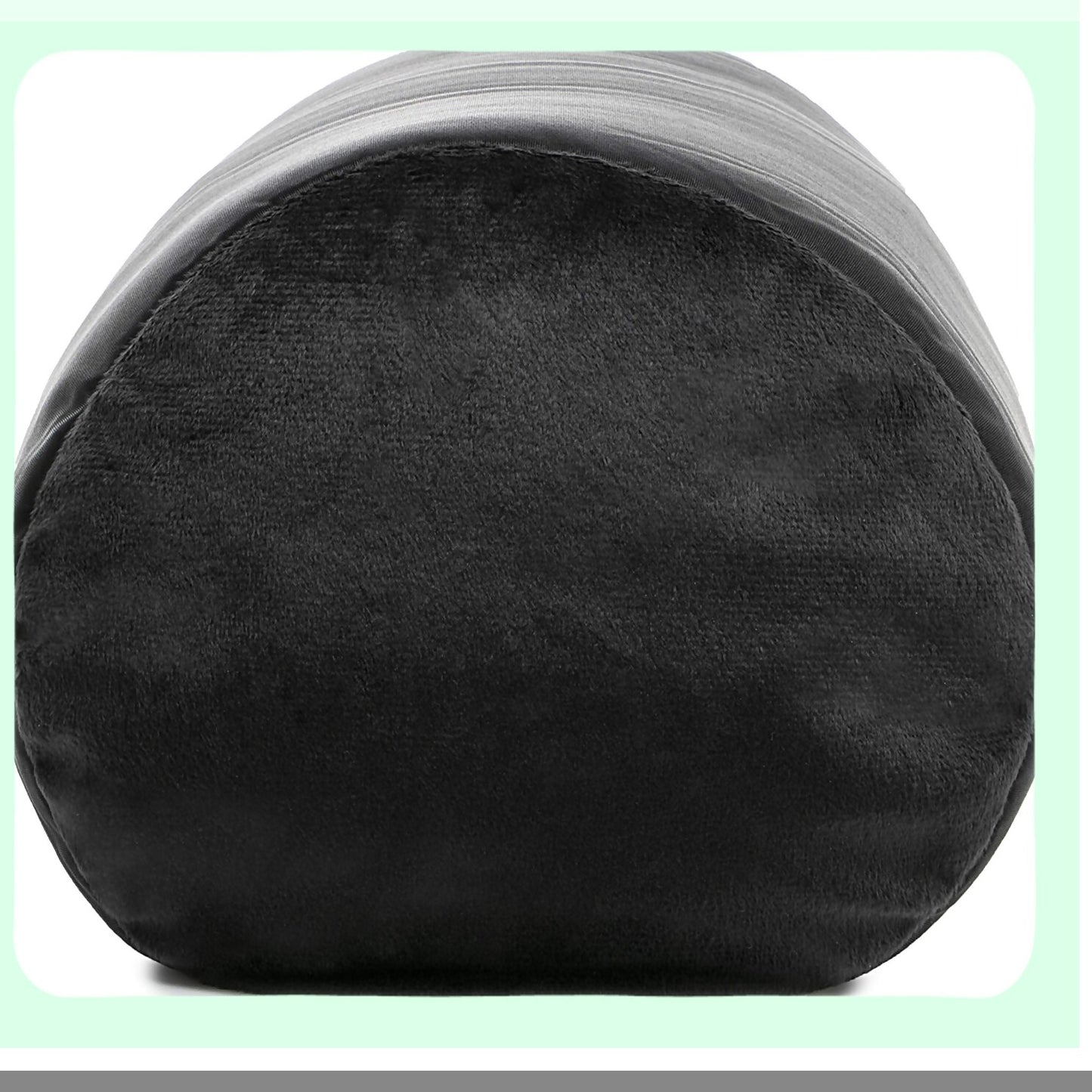 AiryBeads Jelly Bean Pillow - Fun Teen Decor Accessory - 17 Bubbly Colors - Squishy Soft Microbeads - Cuddly Bed Pillow - 14" x 7" - Black