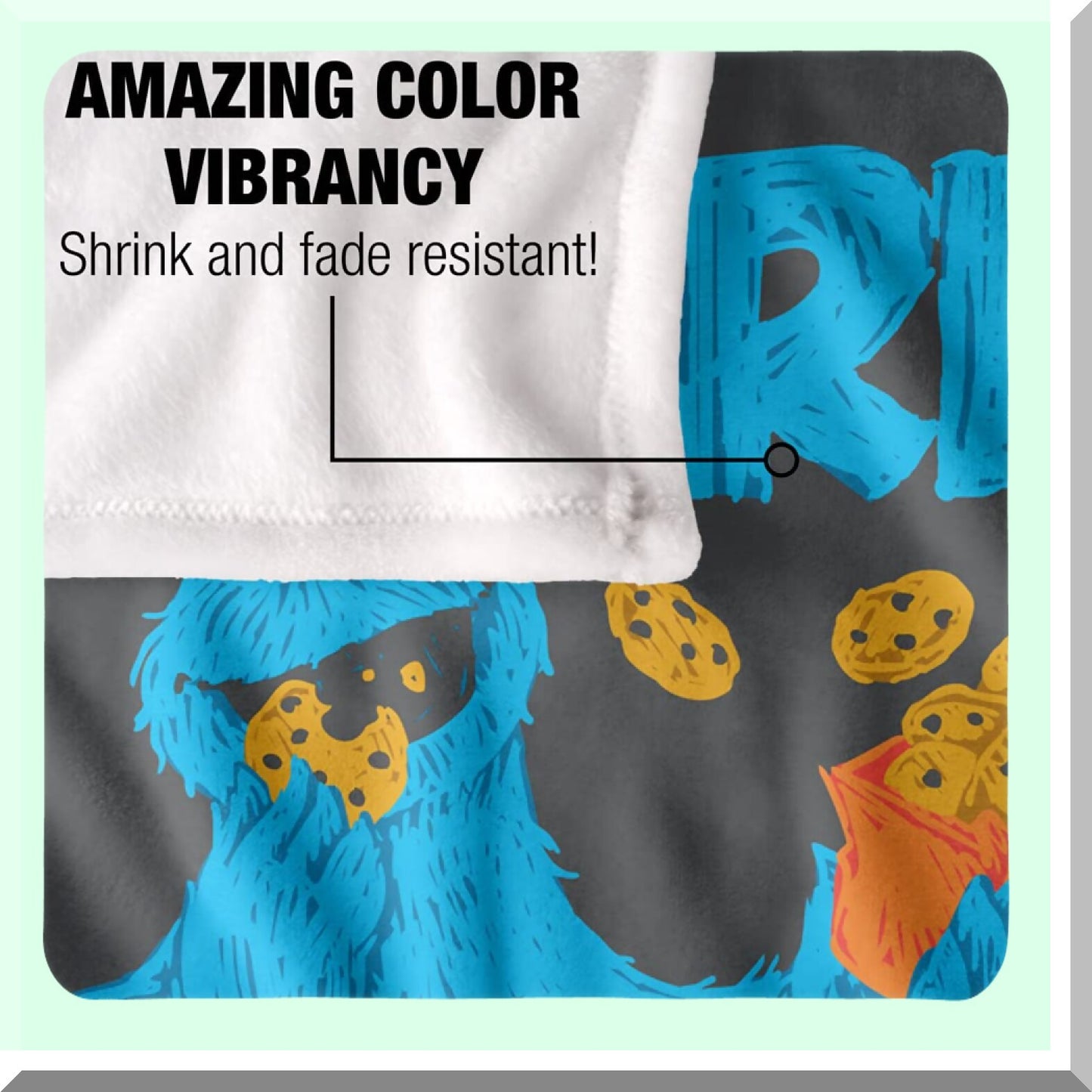 Sesame Street Cozy Comfort Super Soft Throw Blanket - 36" x 58" Silky Touch for Ultimate Warmth