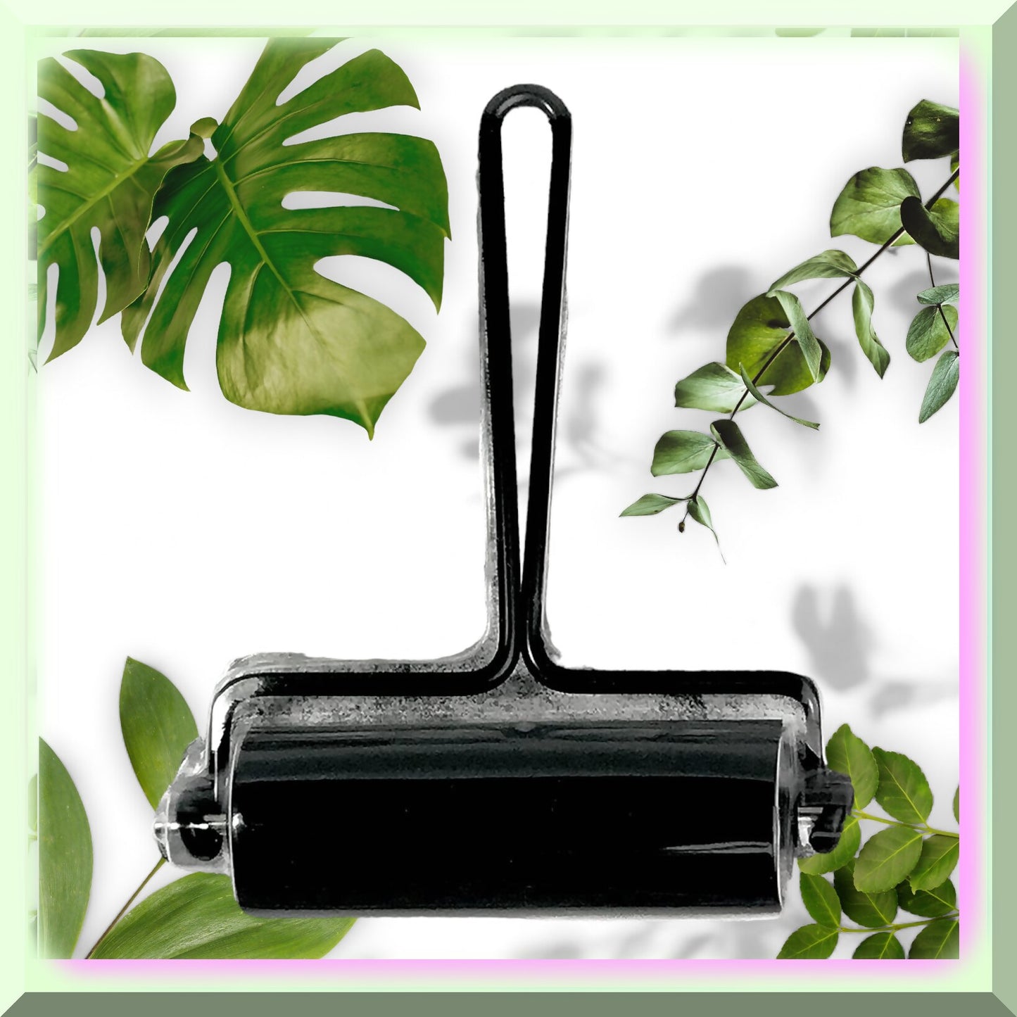 Grey Medium Brayer for Ink and Paint Application