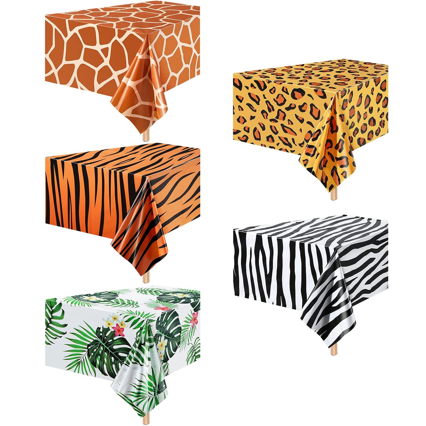 Safari Jungle Theme Tablecloths for Parties and Events