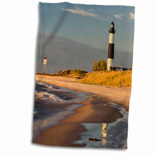 Big Sable Point Lighthouse Lake Michigan Towel 15" x 22"