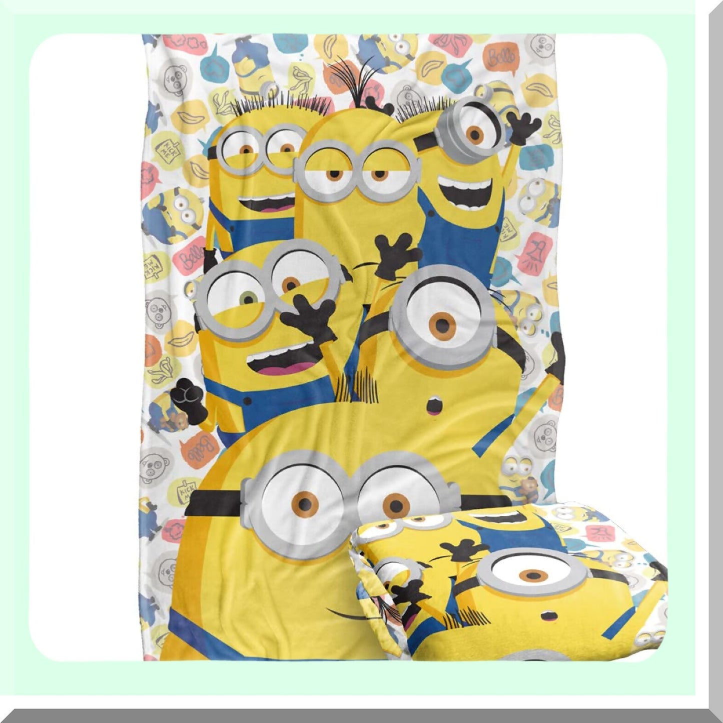 Minions Silky Touch Super Soft Throw Blanket - 36"x58" Waving Design"
