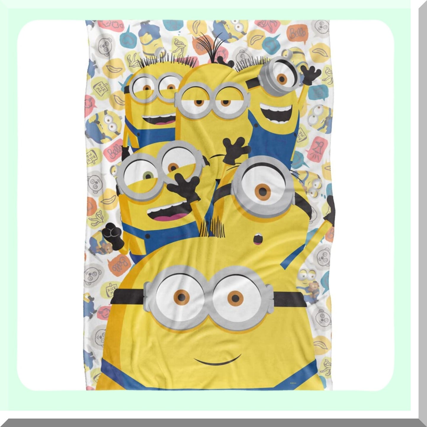 Minions Silky Touch Super Soft Throw Blanket - 36"x58" Waving Design"