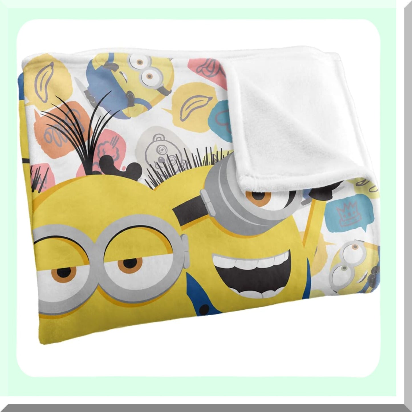 Minions Silky Touch Super Soft Throw Blanket - 36"x58" Waving Design"