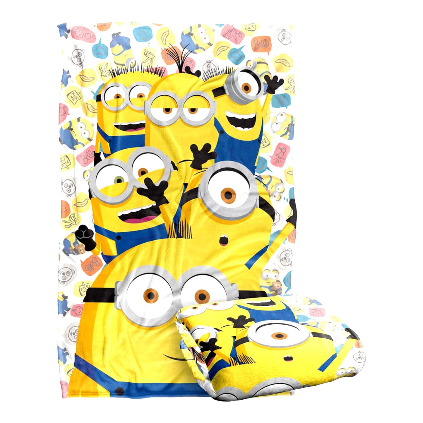 Minions Silky Touch Super Soft Throw Blanket - 36"x58" Waving Design"