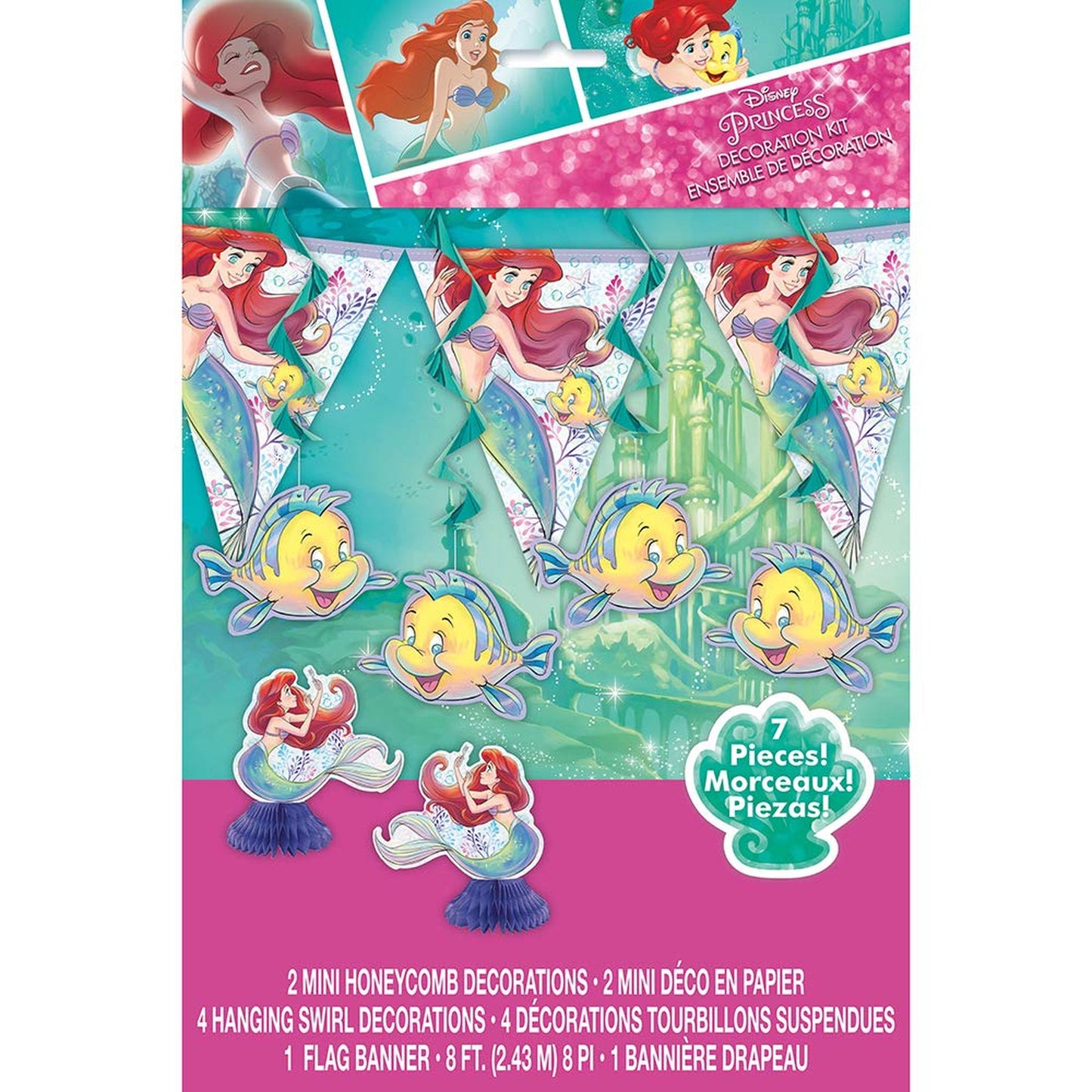 Little Mermaid Party Decorating Kit for Kids
