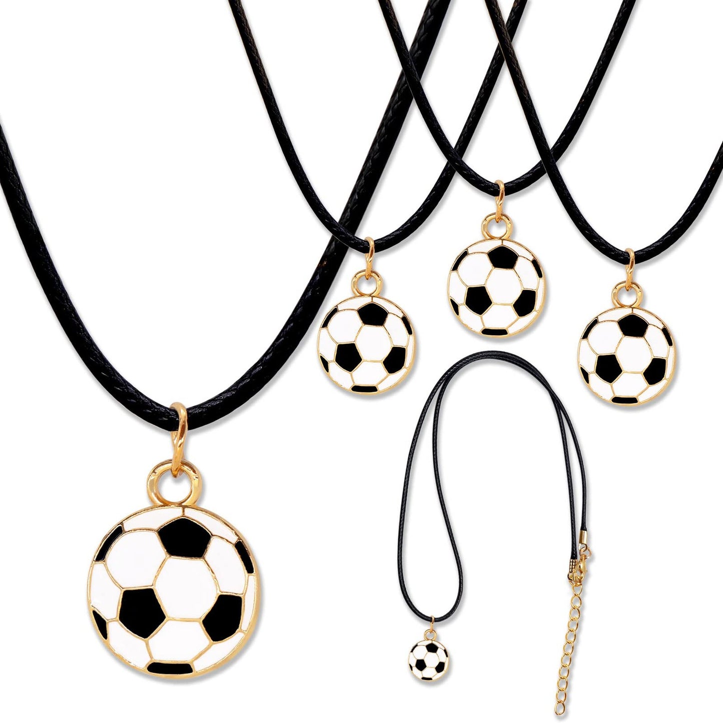 Soccer Ball Necklace Party Pack - Fun Sports Goodie Bag Filler for Boys & Girls! Perfect for Birthdays, Baby Showers, and School Rewards!