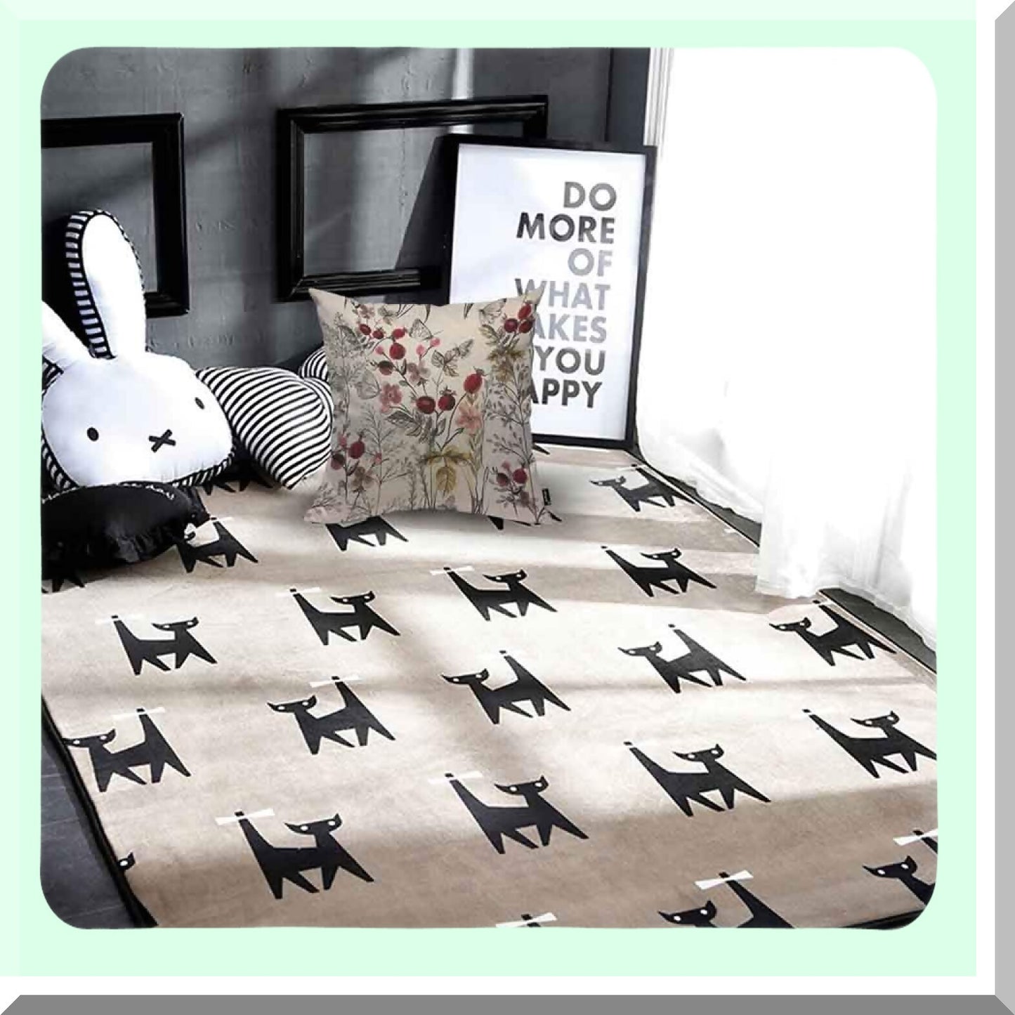 Butterfly Bloom Throw Pillow Case - Floral Plants 16x16 Cushion Cover for Home Decor - Beautiful Flower Decorative Waist Pillow Cover