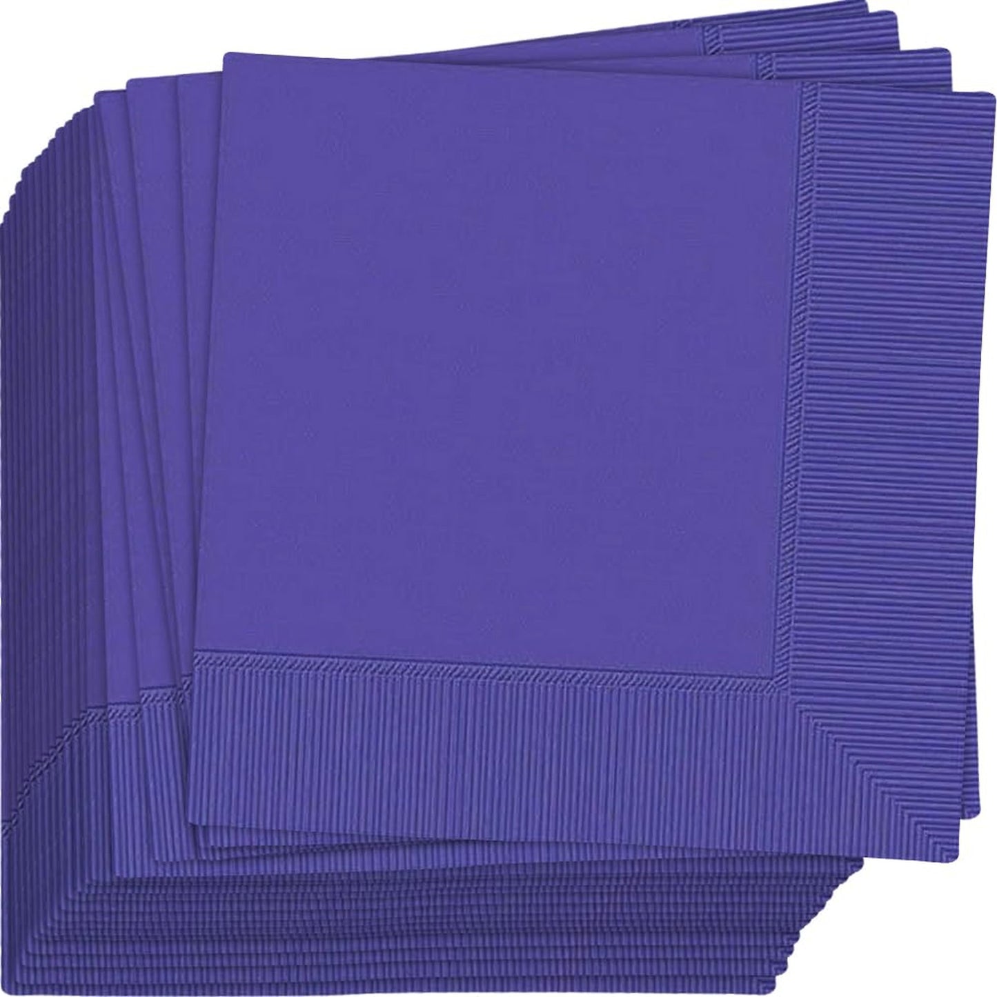 Luxurious Purple 2-Ply Beverage Napkins for Events