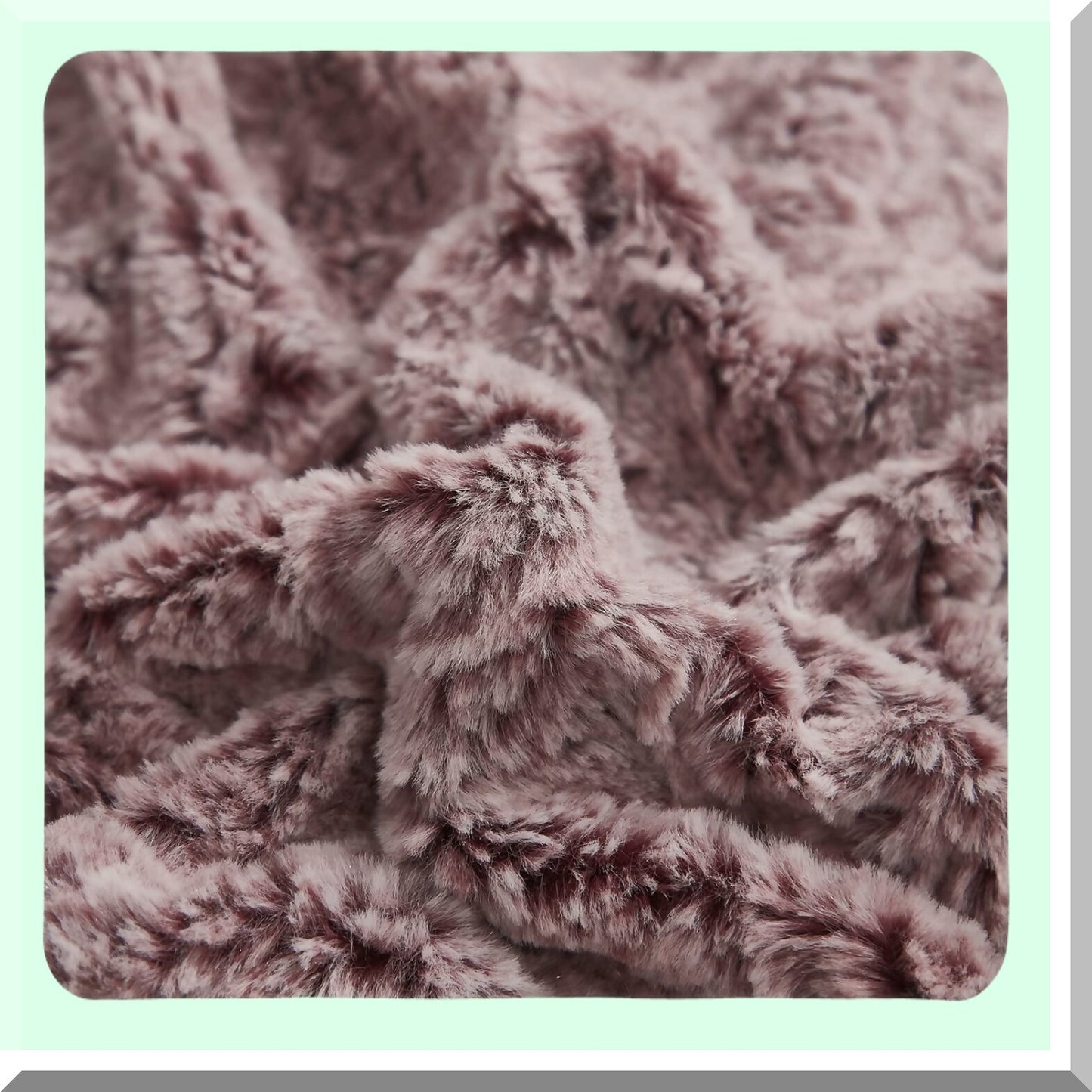 Burgundy Ombre Velvet Rabbit Pillowcase Set - Soft & Fluffy 18x18 Inch Square Cushion Cover with Zipper Closure for Modern Home Decor