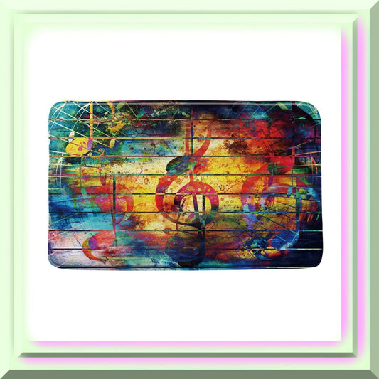 Music Note Colorful Bath Rug 19.7x31.5 inches
