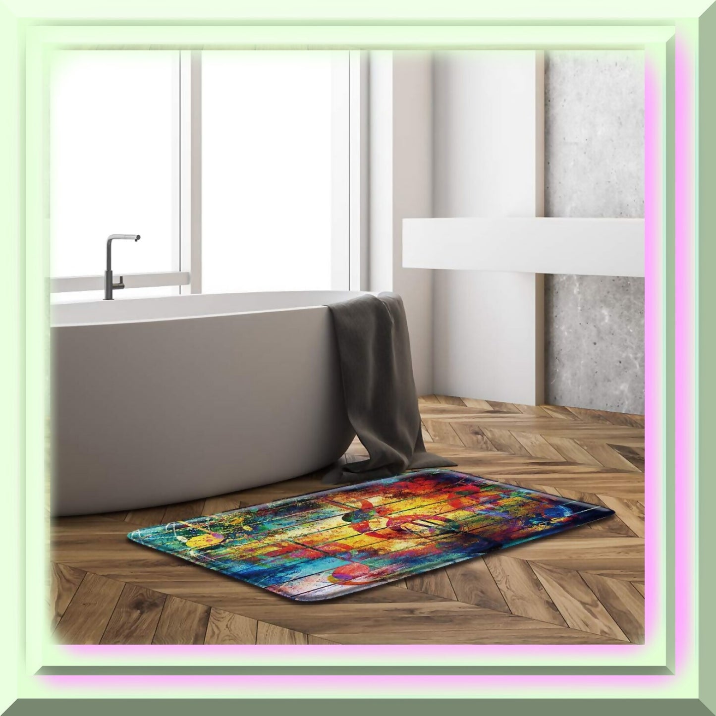 Music Note Colorful Bath Rug 19.7x31.5 inches