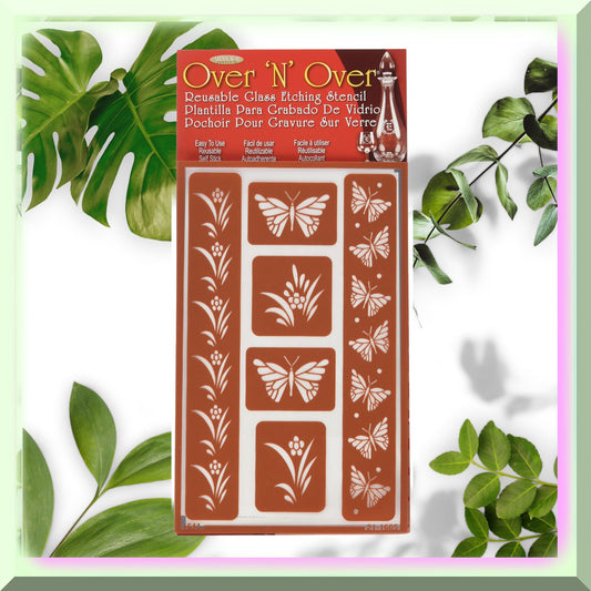Butterfly Bliss Etch-On Reusable Stencil