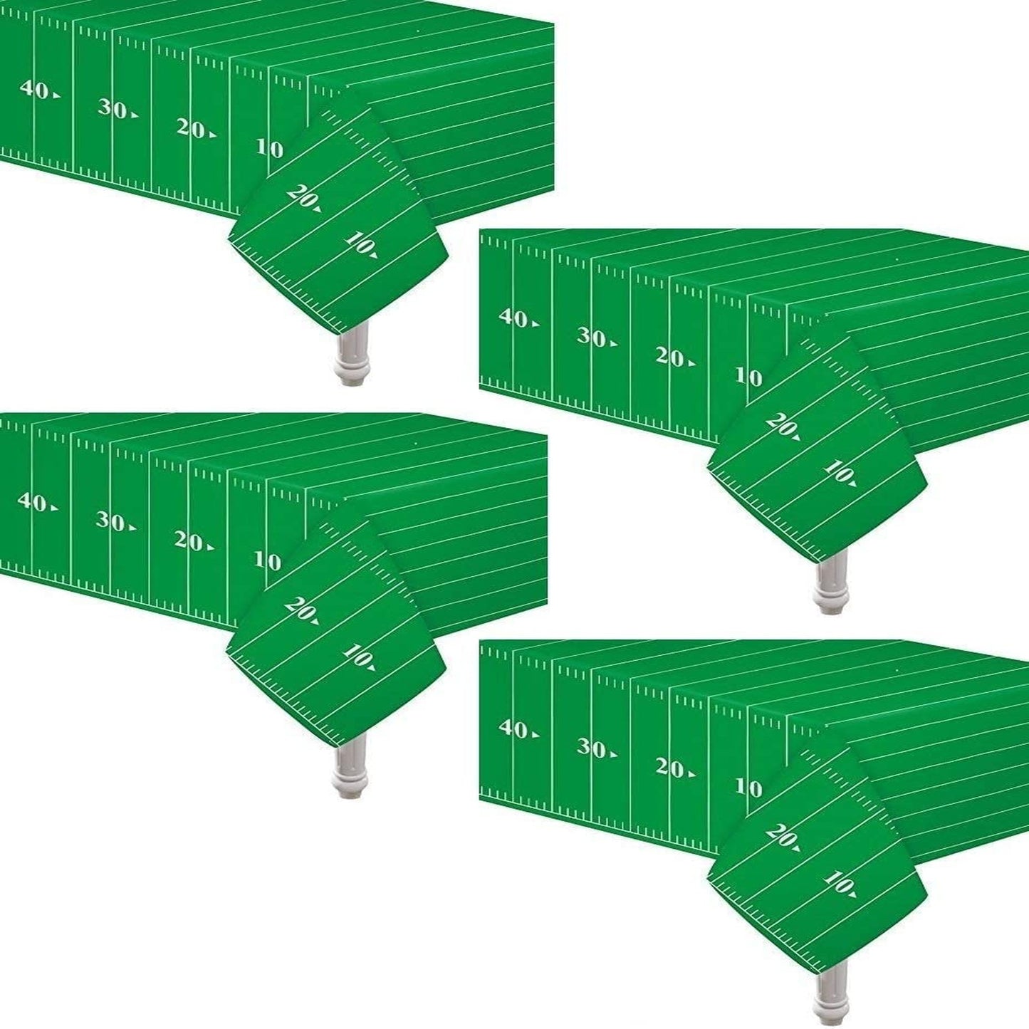 Touchdown Party Pack: Football Table Cover, Banner & Games - Perfect for Birthdays, Tailgates, Baby Showers & Football Theme Parties!