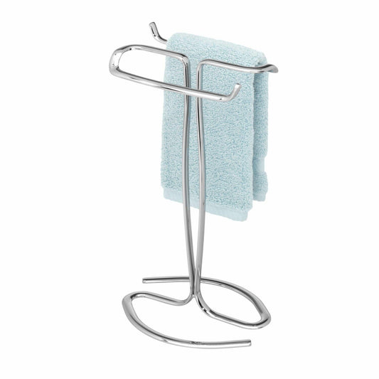 Metal Hand Towel Rack Chrome 7.75 x 6.25 x 13.5