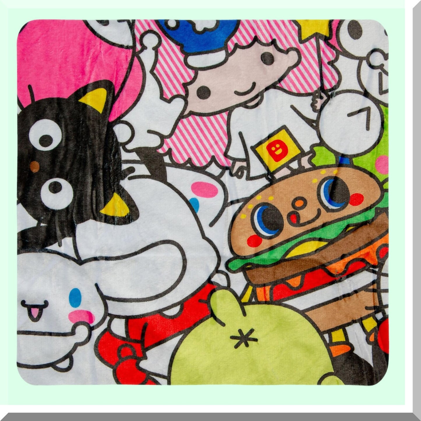 CozyKitty Friends Fleece Throw Blanket - 54x72 Inches