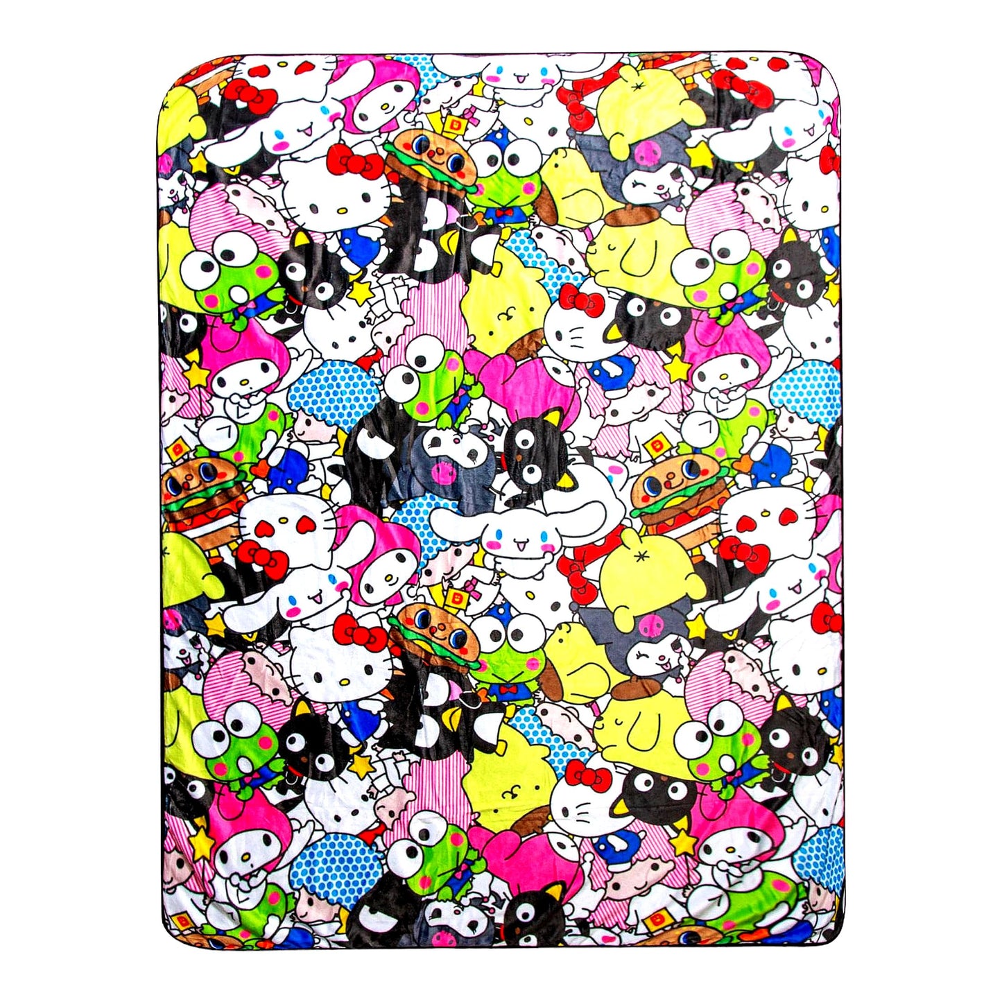CozyKitty Friends Fleece Throw Blanket - 54x72 Inches